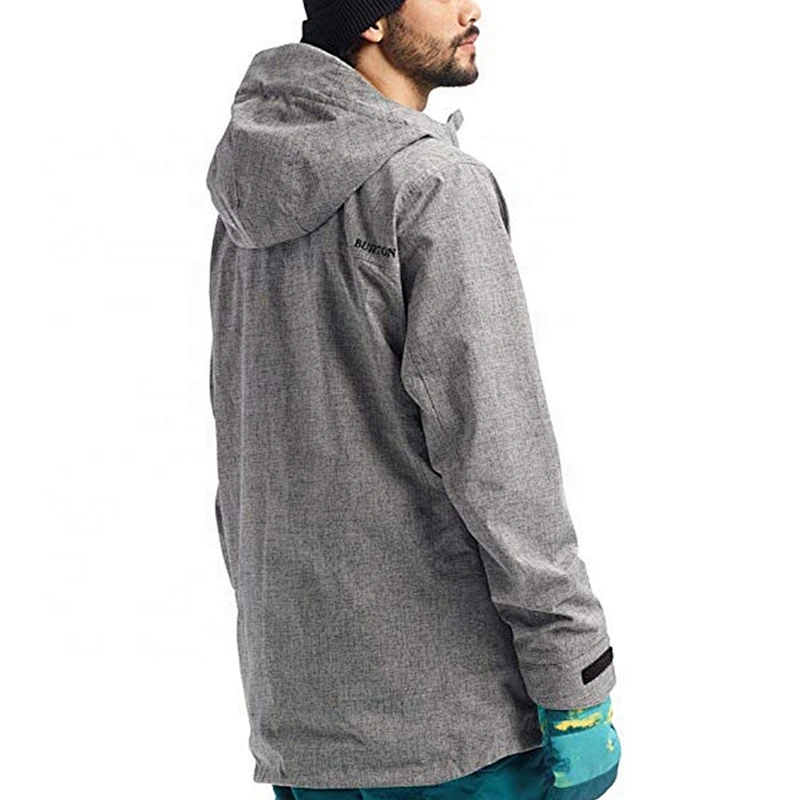 Oem Odm Custom Logo Sport Jacket Men Racing Ski Suit Gray Snowboarding Jackets Waterproof