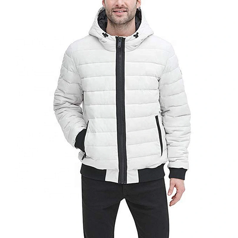 Oem Odm White Puffer Jacket Duck Down Filled Custom Down Jacket
