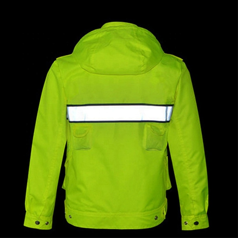 Oem Odm Reflective Rain Jackets Security Rain Working Reflective Winter Jacket From Ruiniu Factory
