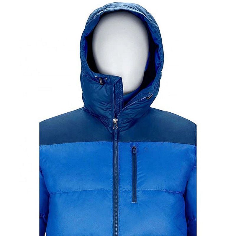 Oem Odm European Blue Blank Puffer Men'S Down Jacket