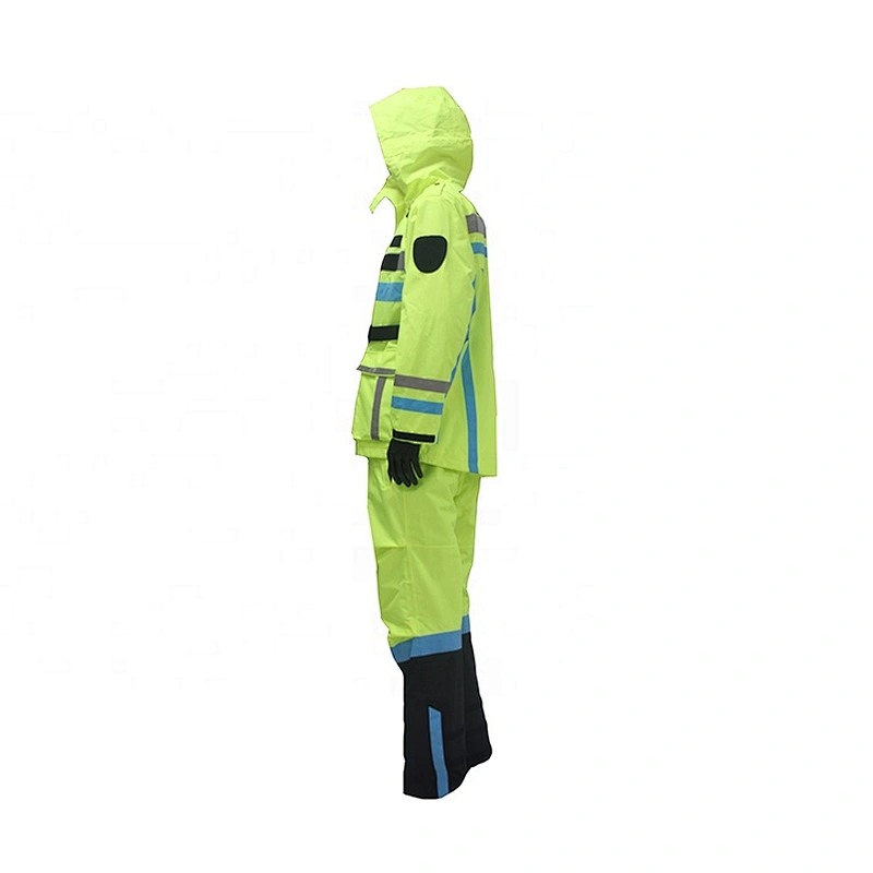 Oem Odm Safety Rain Fashion Reflective Safety Jacket Manufacturer Hooded Colour Reflective Jacket From Ruiniu Factory