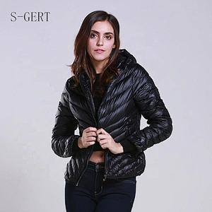 Winter Women Clothing Winter Down Puffer Hooded Coat Women