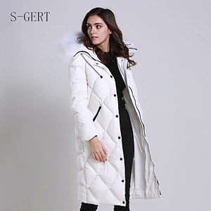 Long Feather  Goose Down Jacket Women For Winter