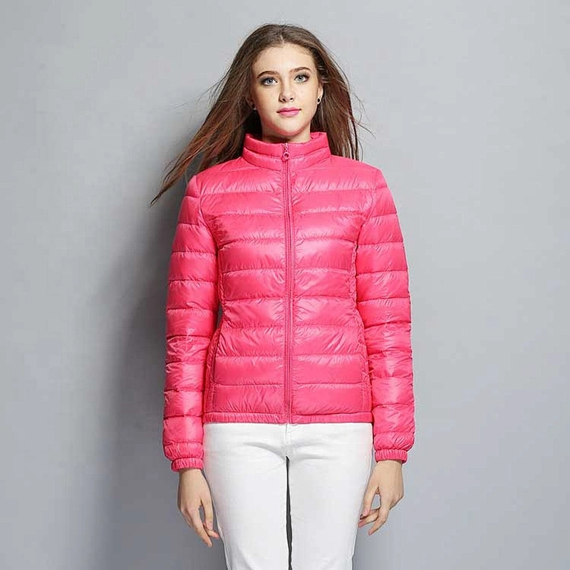 Sport Parka Coat Short Duck Winter Women 90% Down Jacket