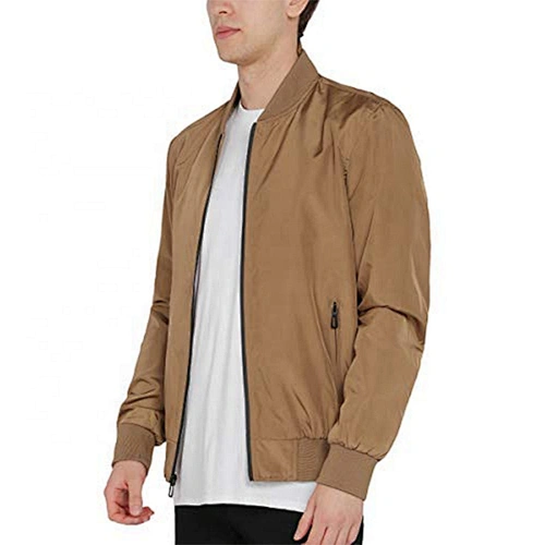 Oem Odm Man Coat Jackets Spring Men Brown Bomber Jacket Custom