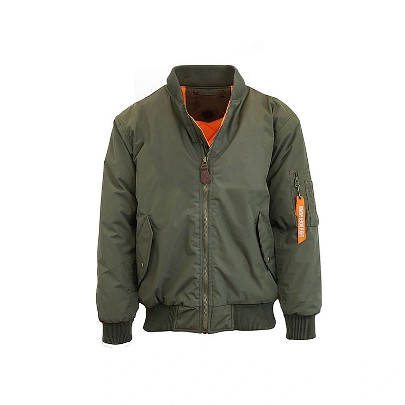 OEM ODM Man Coats Waterproof Army Green Bomber Jacket Pilot