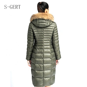 Down Coat Fur Hood Padded Winter Jacket Women'S Clothing Puffer Coat