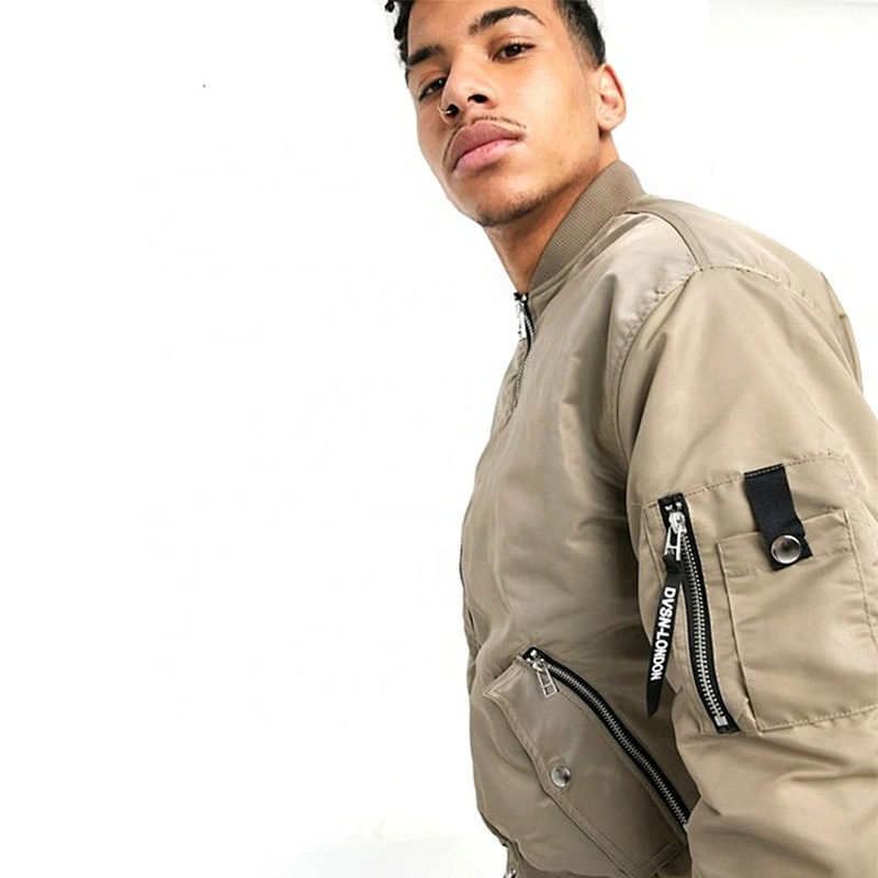 2019 OEM ODM Summer Autumn Pilot Jacket Custom Youth Flight Stylish Fashion Men's Bomber Jacket