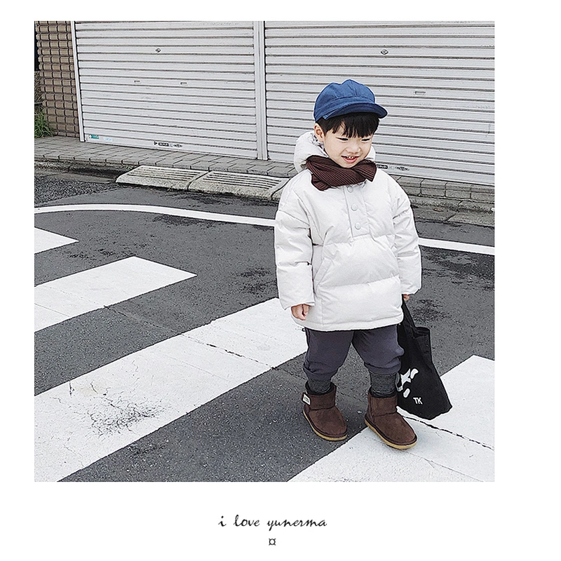 Cheap Puffy Winter Heated Waterproof Hoodie Children Clothes Duck Down Boy Puffer Jacket