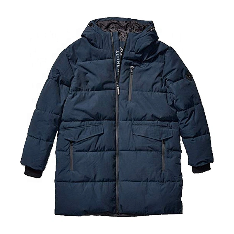 Oem Odm Fashion Puffer Coat Mens Blue Puffer Thin Puffy Coat Down With Hood