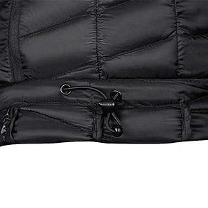 Oem Odm Winter Clothes Black Puffer Jacket Womens Unisex Goose Down Jacket With Hood