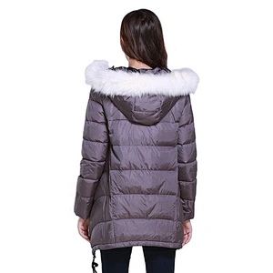 Oem Odm Chaquetas En Plumas Winter Hooded Custom Women Jacket Goose Down From Ruiniu Factory