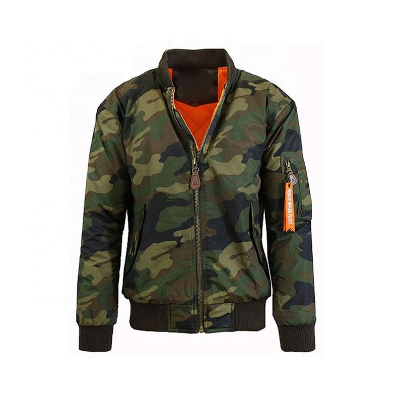 OEM ODM 2020 Custom Logo Blue Men Workwear Bomber Jacket