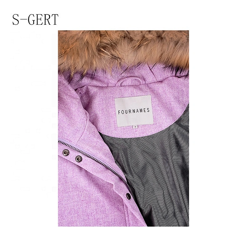 Hoodie Tweed Office Long Down Duck Womens Down Plus Size Padded Puffer Coat