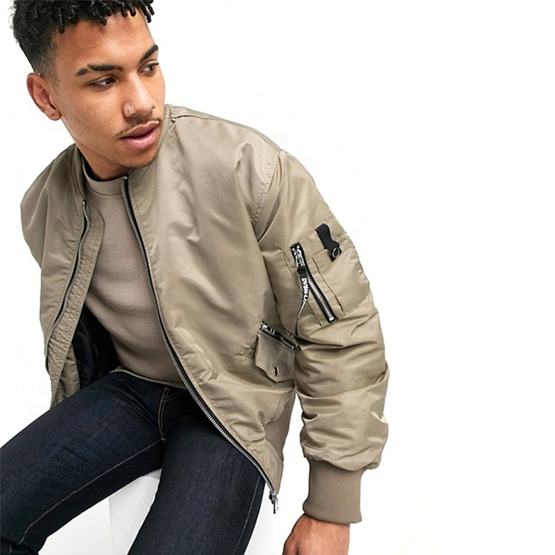 2019 OEM ODM Summer Autumn Pilot Jacket Custom Youth Flight Stylish Fashion Men's Bomber Jacket