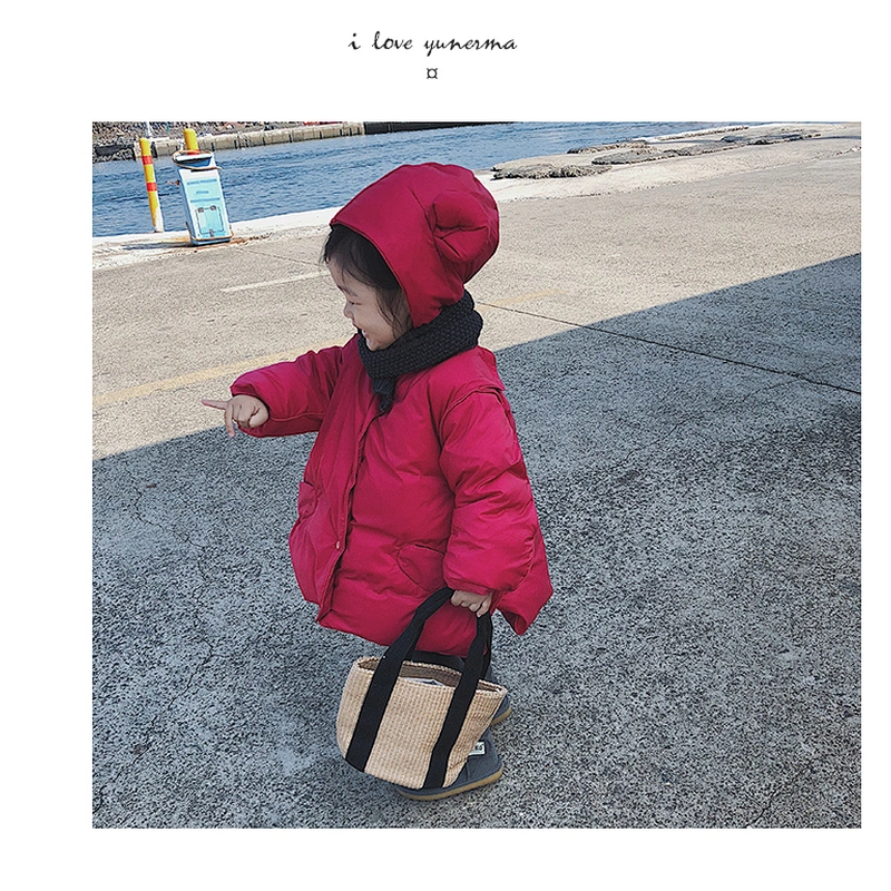 Cute Stock Winter Warm Child Clothes Down Jacket Kids Girl For Children