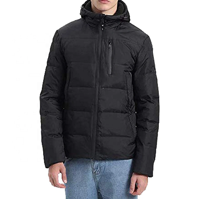 Oem Odm Ultra Light Blank Cropped Puffer Coat Winter Duck Men'S Down Coat