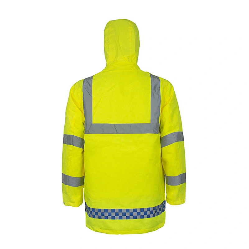 OEM/ODM Windproof Rescue Life Yellow Colour Reflective Jacket Custom Rain Proof High Visibility Reflective Safety Jackets
