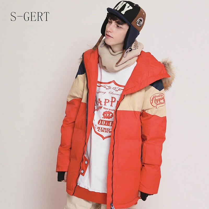 Ruiniu Red Men Outdoor Profession Snow Ski Jacket from Foshan