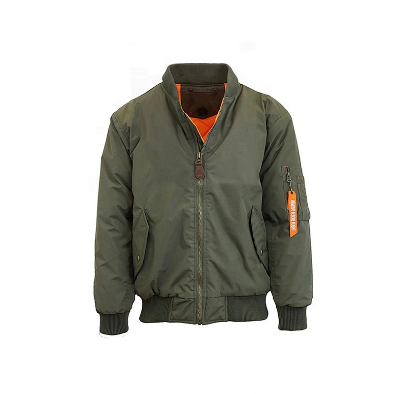 OEM ODM 2020 Custom Logo Blue Men Workwear Bomber Jacket
