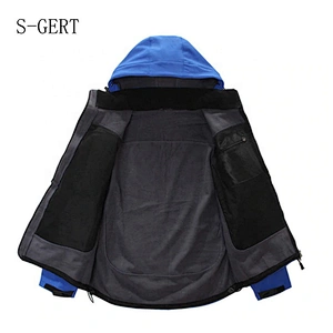 Blue Waterproof Breathable Cycling Windbreaker  Men