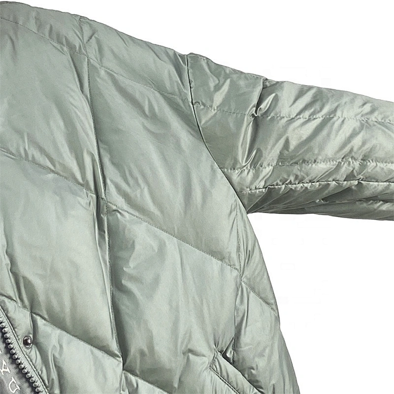 Oem Odm Custom Outerwear Women Down Jackets Long Sleeve Warm Parka Puffer Coat From Ruiniu Factory