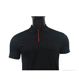Oem Odm Ruiniu Factory Stain Resistant Slim Fit Polo Shirt Black Golf Polyester Polo T Shirt For Men