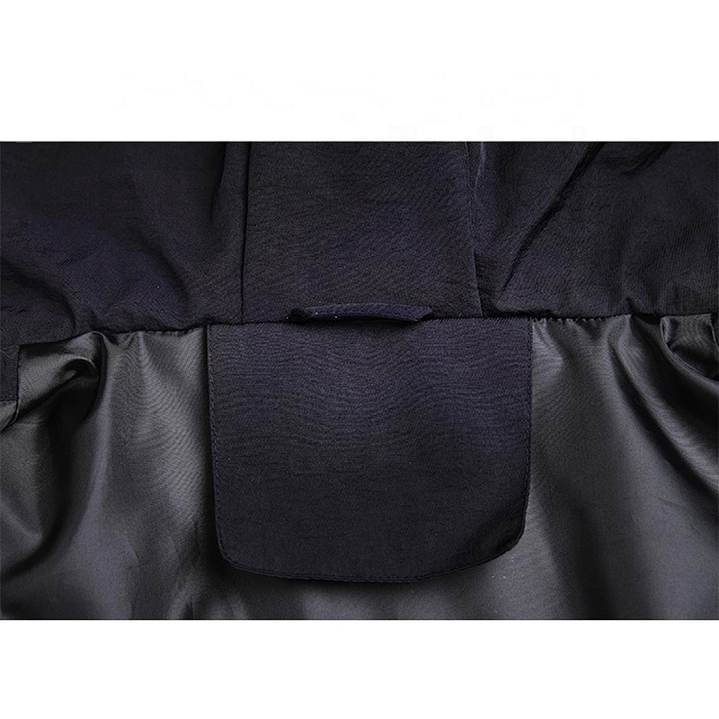 OEM ODM Professional Design Medium Long Trench Custom Black Men Windbreaker
