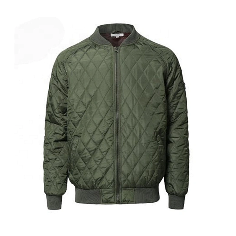 Oem Fashion Odm Custom Mens Green Bomber Jacket