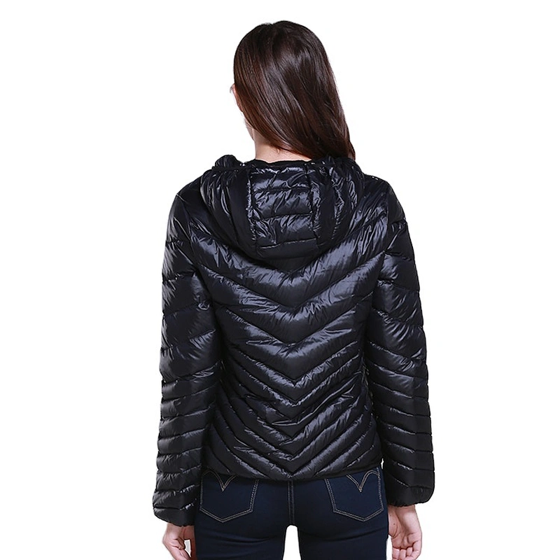 OEM/ODM Winter Short Ultralight Puffer Jacket Custom Logo Duck Down Womens Goose Down Coat