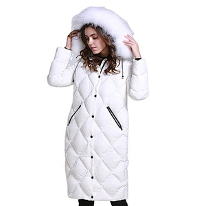 Winter Coats For Women Goose Down Filled Ladies Longline Custom Puffer Jacket Hood