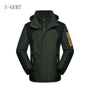 2 In 1 Winter Waterproof Windbreaker Fleeced Jacket For Men