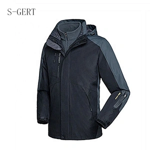 Camping Wear Thermal Warm Plus Size Rain Winter Coat 2 In 1 Men Windbreaker Jacket Custom