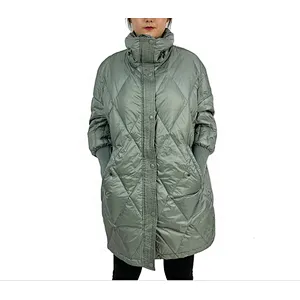Oem Odm Custom Outerwear Women Down Jackets Long Sleeve Warm Parka Puffer Coat From Ruiniu Factory