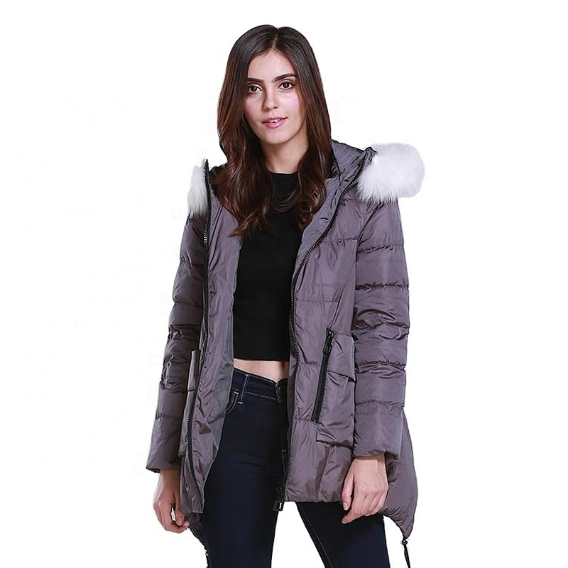 Oem Odm Chaquetas En Plumas Winter Hooded Custom Women Jacket Goose Down From Ruiniu Factory