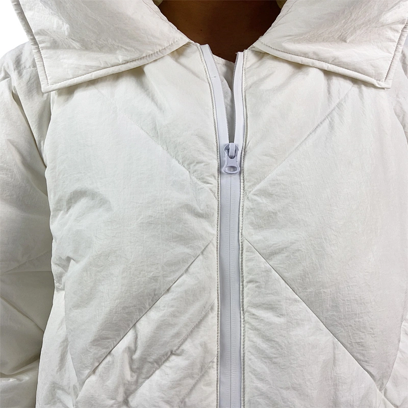 Oem Odm 2020 Casacas Impermeable Con Pluma Womens Puffy Down Feather Puffer Crop Jacket From Ruiniu Manufacturer