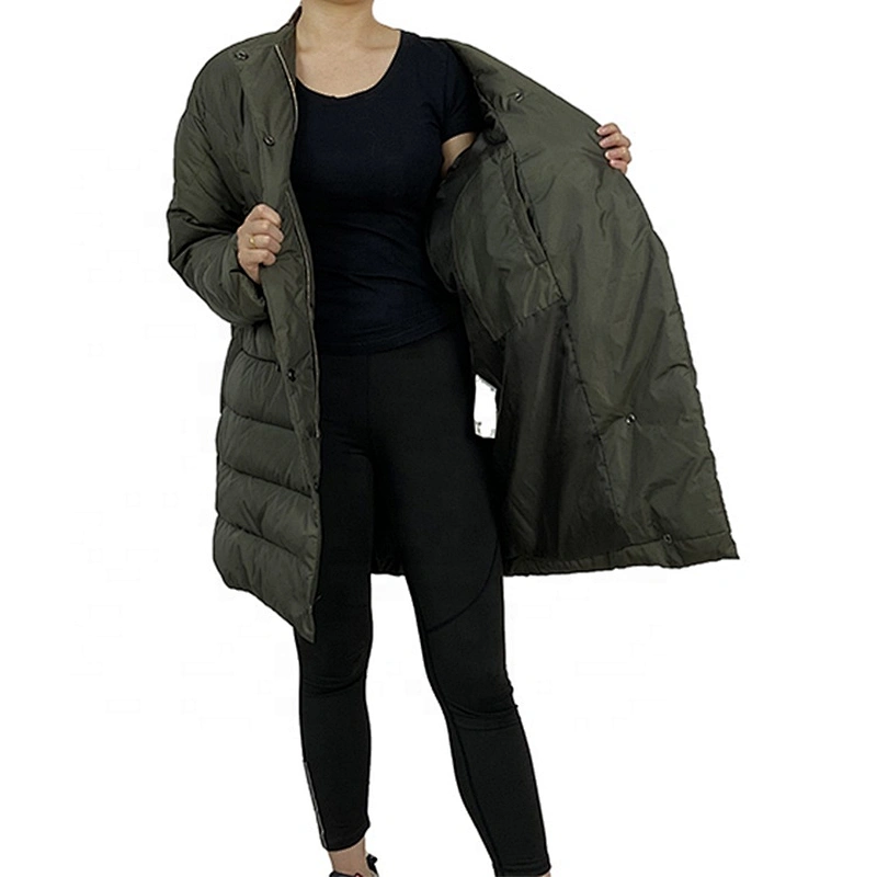 Oem Odm 2020 Puffer Coat Casaca Parkas Dama Medium Length Down Jacket From Ruiniu Factory