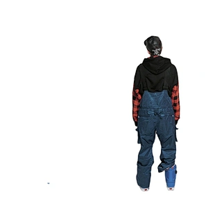 OEM/ODM Blue Snowboard Sport Jumpsuit Suits Bib Crane Ski Pants Men Waterproof