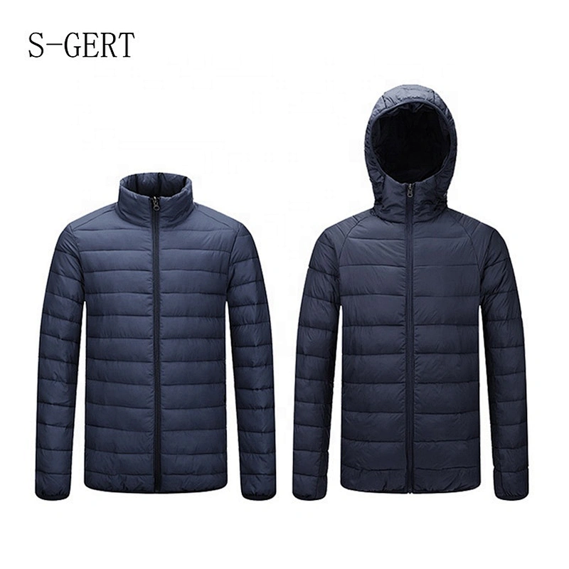 Oem Odm Custom Winter Ultra Light Coat Casaca Invierno Mens Down Puffer Jacket From Ruiniu Factory