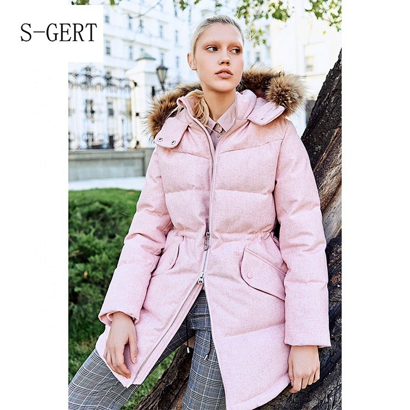 China Clothing Manufacturer OEM Customized Logo Winter Long Ladies Women Down Jacket