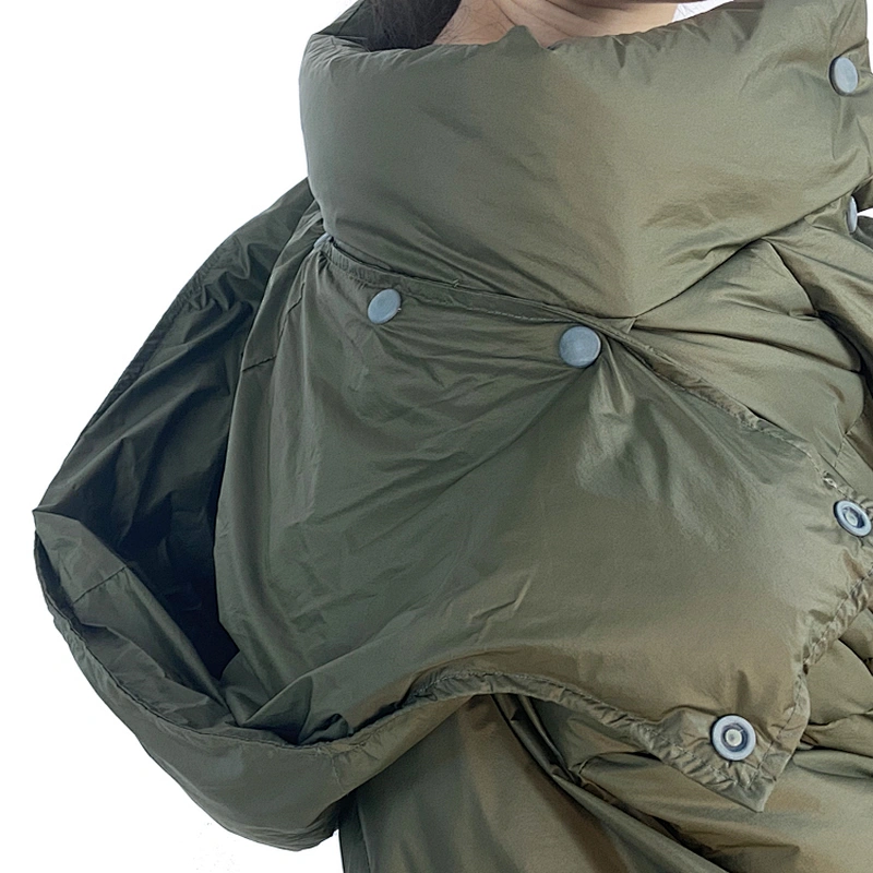 Oem Odm Custom Doudoune Jacket Outerwear Goose Puffer Coat Woman Jacket From Ruiniu Factory