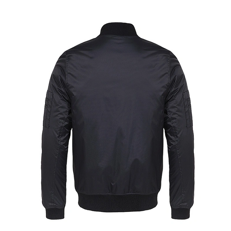 Oem Odm Custom Quilted Cotton Jackets Chaqueta Bomber Black Fashion Bomber Jacket From Ruiniu Manufacturer