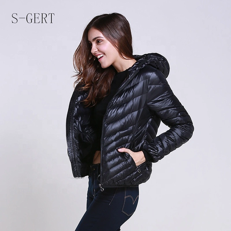 Designer Short Down Puffer Coat Down Feather Jacket For Woman