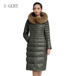 Down Coat Fur Hood Padded Winter Jacket Women'S Clothing Puffer Coat