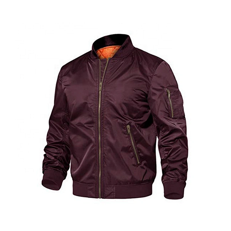 Oem Odm Designer Running Bomber Flight Jacket Men