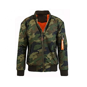 Odm Oem Fashionable Casual Army Camouflage Streetwear Mens Bomber Jacket