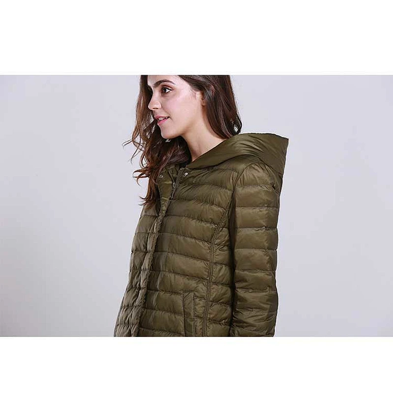 Breathable Softshell Winter Ladies Eleg Coat Down Parka Jacket