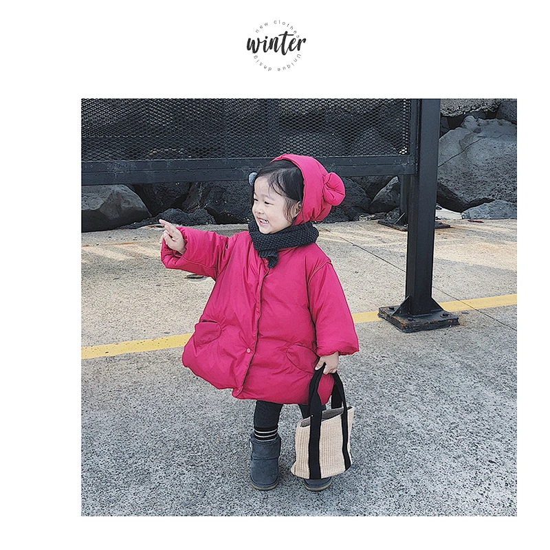 Cute Stock Winter Warm Child Clothes Down Jacket Kids Girl For Children