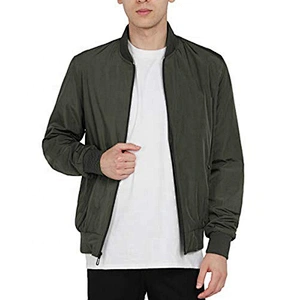 Oem Odm Riding Biker Man Polyester Blue Bomber Jackets