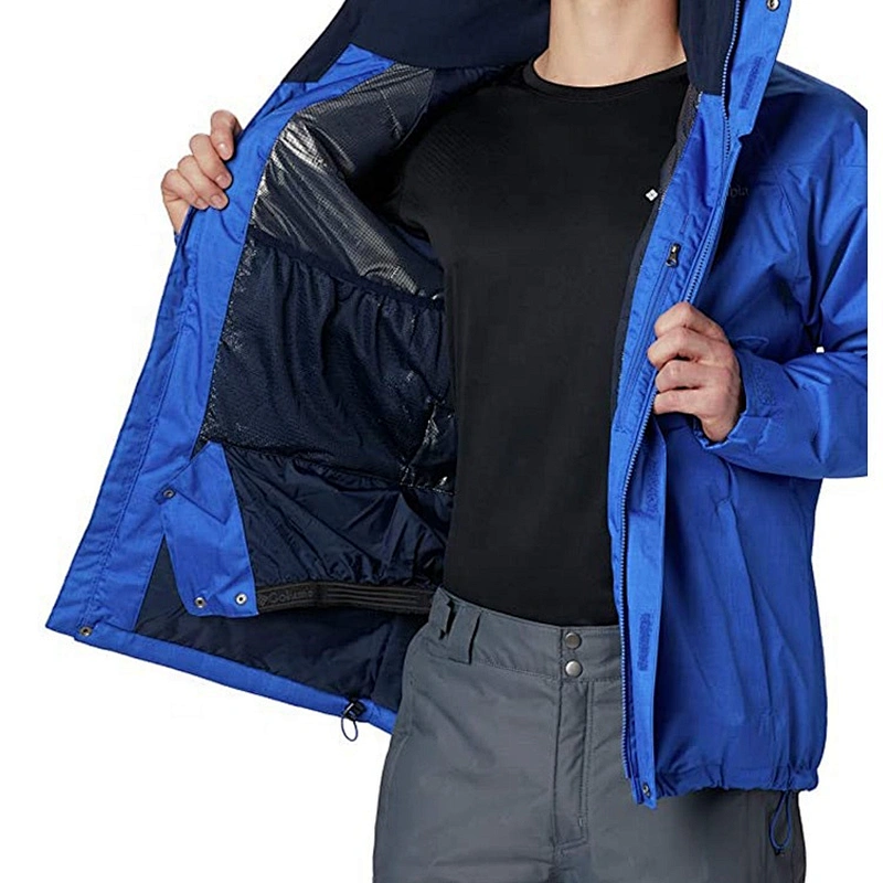 Oem Odm  Winter Navy Blue Snow Snowboard Waterproof Ski Jacket Windproof Rain Jacket